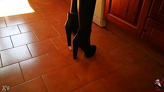 the er preview. a story of femdom in the garage with tall mistress and slave