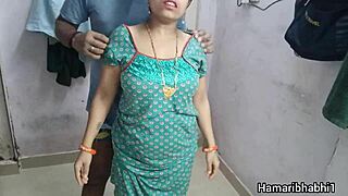 Hot indian wife enjoys intimate moment