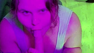 Blowjob Compilation with Cum on Cute Face and Big Tits of Cute Bbw Hottie