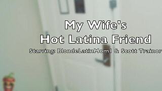 Oh yes, fuck me harder, I want your cum, she begs in Spanish