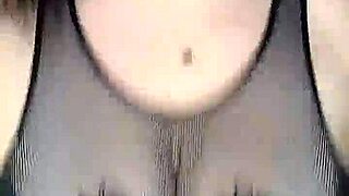 He fucks her huge natural tits in stockings.