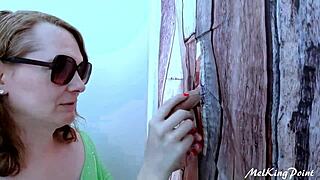 Blond Man At Gloryhole Service