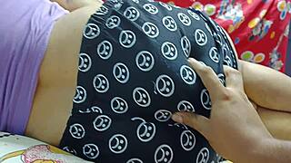 intriguing massage session for college girl puja's ass