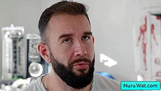 Blondie Sexy Teen 18+ Masseuse Prepares Her Client for a Wet Nuru Massage Anna Claire Clouds Will Pounder