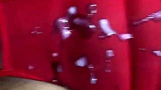 fresh face ebony milf takes italian pound machine in interracial pov pussy pounding cumshot climax