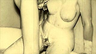 feeling taboo passion in vintage family with mommy's hairy pussy.