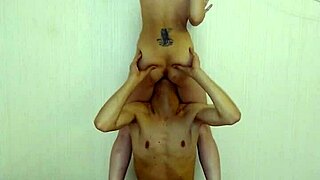 took a slave on probation day 4 with clit licking and close up orgasm