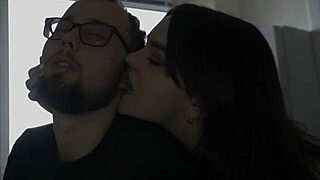 The Neighbor Roughly Fucks The Guy He Finished The Whole Table From Her Hand