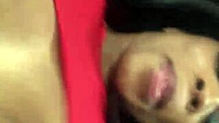 fresh face ebony milf takes italian pound machine in interracial pov pussy pounding cumshot climax