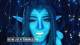 She dances beautifully on webcam for avatar