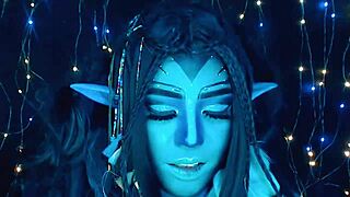 She dances beautifully on webcam for avatar