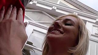 Banged Ho Giving Footjob in Group