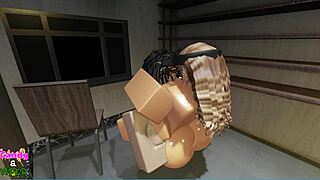 Fucking Candy During Her Break in a Suggestive Roleplay