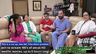 canada takes huge enema backstage in latex gloves!