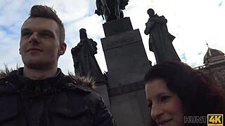 hunt4k guy takes money from hunter who wanted to fuck his girlfriend