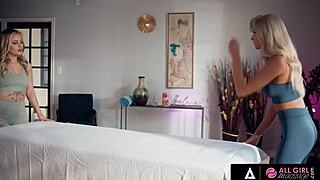all girl massage with gorgeous masseuses treating client like a queen