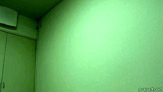 Hot japanese girl takes off her sexy lingerie and takes a shower