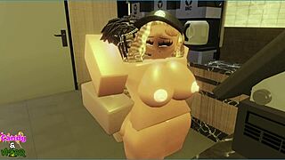 Fucking Candy During Her Break in a Suggestive Roleplay