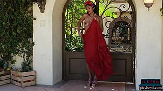 indian milf beauty angel constance strips and shows her fantastic curves