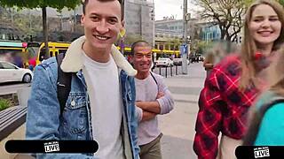 Lost Russian Tourists Amalia And Sofi Get Fucked By Porno Dan With Emotional Intensity