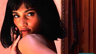 indian milf beauty angel constance strips and shows her fantastic curves