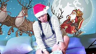 watch agarabas and olpr strip for santa with big cock teasing!