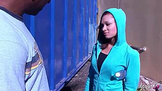 petite brown skin saggy tits teen pick up by older monster cock black guy and seduce to fuck her