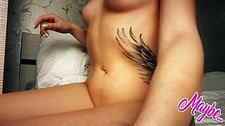 Sweet Brunette Babe Fingers Herself To Orgasm