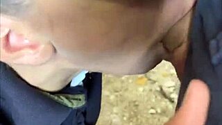 teen with small waist flashing tits and having sex in tourist spot, doggystyle and blowjob