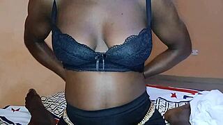 Ebony slimthick rides tight pussy