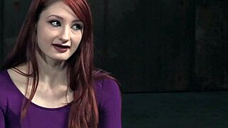 I whip the redhead sub and clamp her