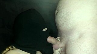 My Step Sisters Hot Mouth Sucks Cock While Her Face Is Hidden By A Balaclava
