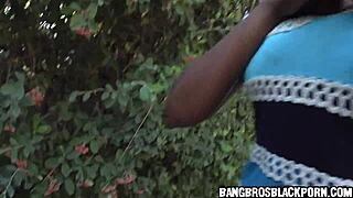 i watch this super hot black milf suck a latino cock