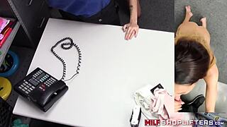 brunette shoplifting milf mckenzie lee drilled doggystyle with muff diving, deepthroat, and big tits cunilingus in the shop