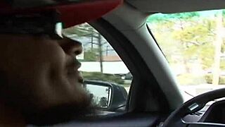 Slender pigtail teen 18+ rides big cock outdoors in doggystyle