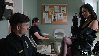 Deeper Ultimate Baddie Lulu Dominates Young Rookie Cop