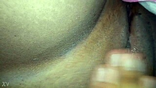 Boldly touching and intensely fucking that wet pussy with hard thrusts and deep penetration