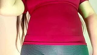 Latina stepmother masturbates for stepson with giant cameltoe