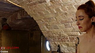 two tattooed milfs get whipped by master in submissive session