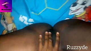 Touching Her Unwashed Creamy Early Morning Pussy In Garage.