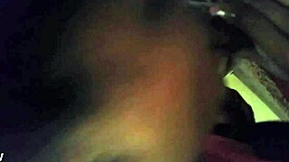 give me that busty redbone good head, he says as she spits on the monster cock.