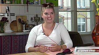 blonde azubi from düsseldorf passionately masturbates in front of camera 😘