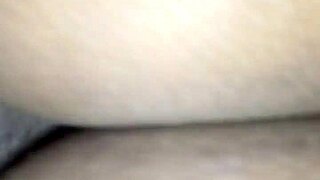 Riding On Top Of The Dick With Big Ass Ebony Wife.