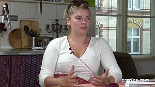 blonde azubi from düsseldorf passionately masturbates in front of camera 😘