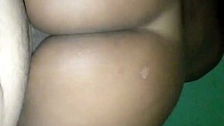 Riding On Top Of The Dick With Big Ass Ebony Wife.