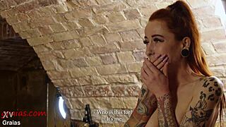 two tattooed milfs get whipped by master in submissive session