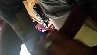 give me that busty redbone good head, he says as she spits on the monster cock.