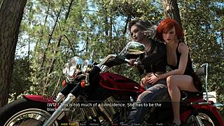 redhead girl plays caseys fall part 5b unshaved outdoor path