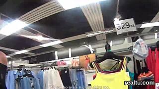 charming czech cutie tempted in shopping centre and screwed in pov