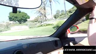 Big tittied brunette babe gets her bubble butt POUNDED hard in doggystyle